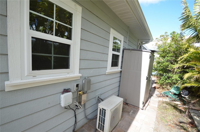 view of property exterior with ac unit