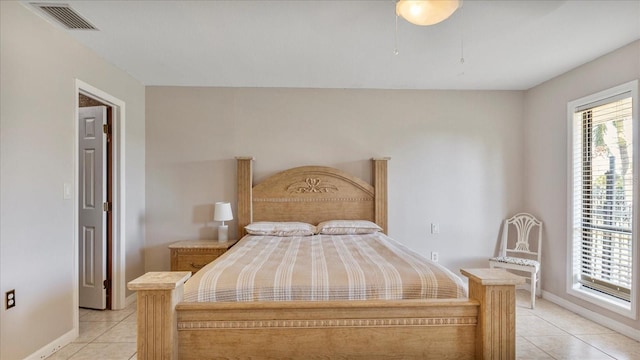 view of tiled bedroom