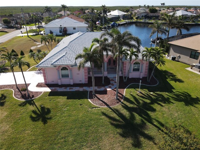 649 Maltese Dr, Punta Gorda, FL 33950 - aerial perspective of suburban area with a nearby body of water