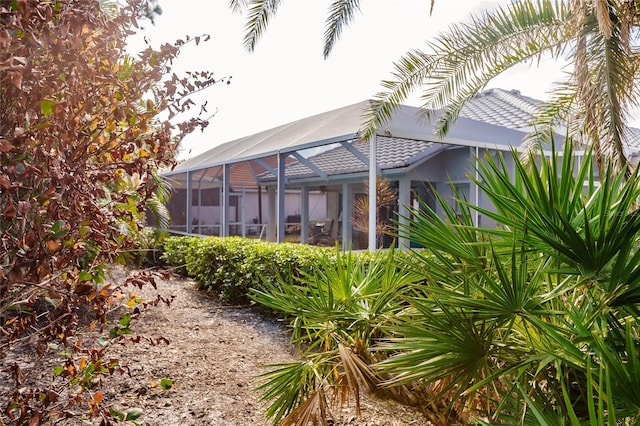 exterior space with a lanai