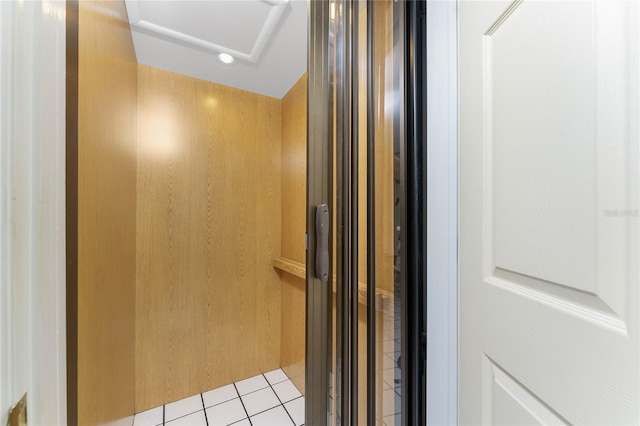 interior space featuring elevator