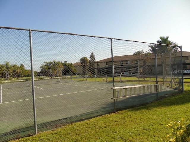 view of tennis court