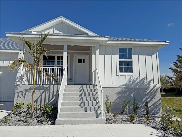 view of front of home with a porch