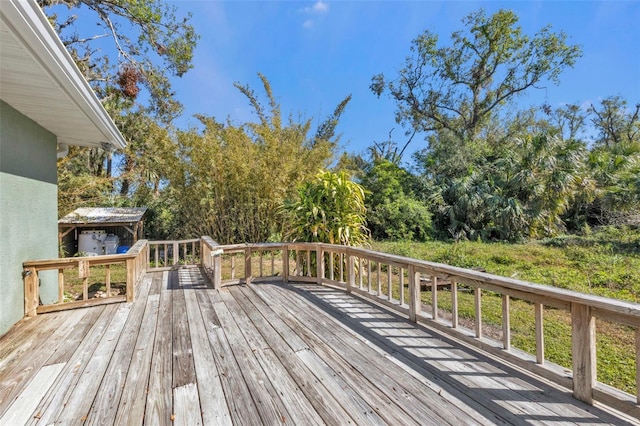 1811 Music Ln, North Port, FL 34286 - deck with view of scattered trees