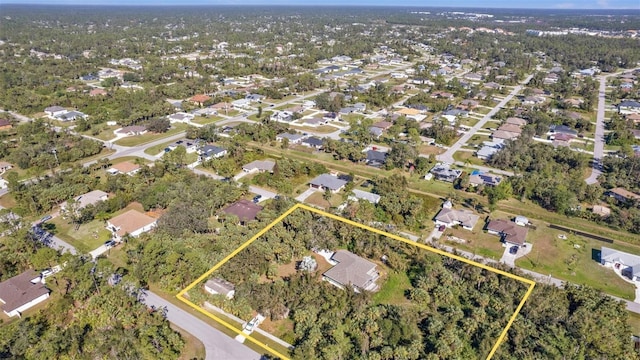 1811 Music Ln, North Port, FL 34286 - aerial view of property's location featuring property parcel outlined