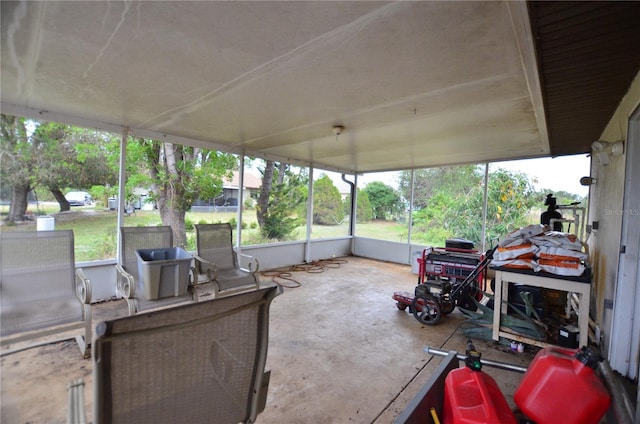 sunroom / solarium with plenty of natural light