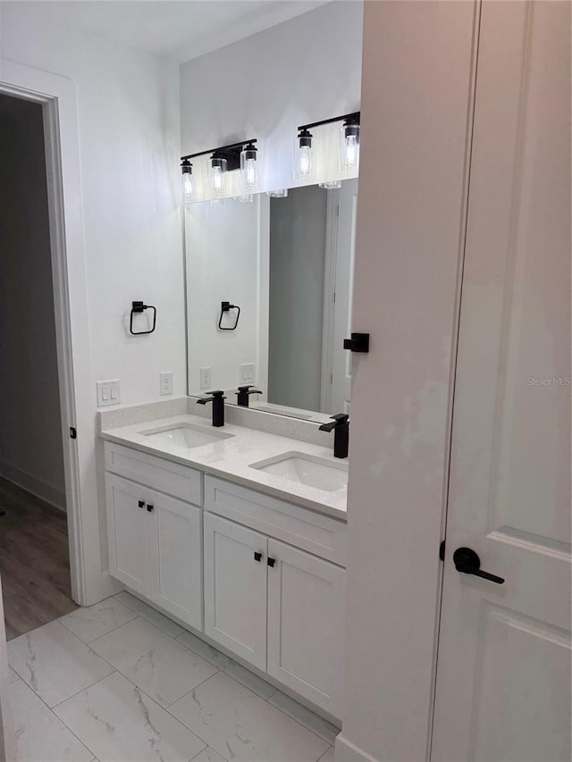 bathroom featuring vanity