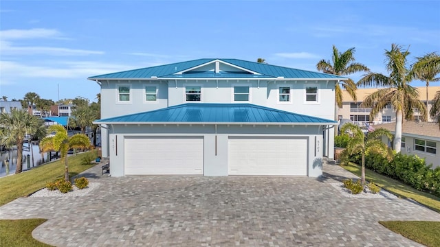 view of front of house featuring a garage