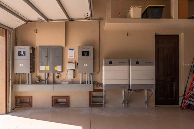 utility room featuring electric panel