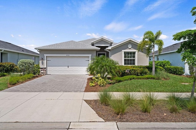 ranch-style house with a garage