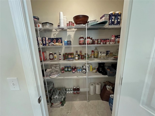 view of pantry