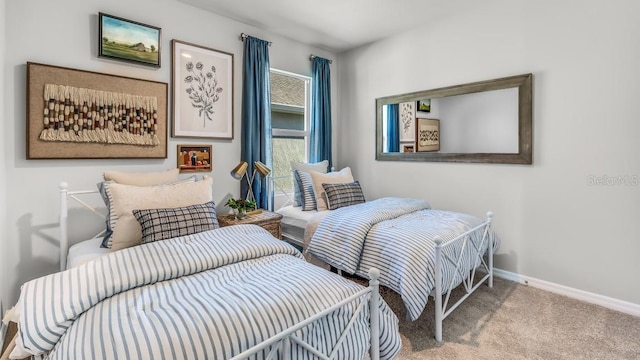 bedroom featuring carpet flooring