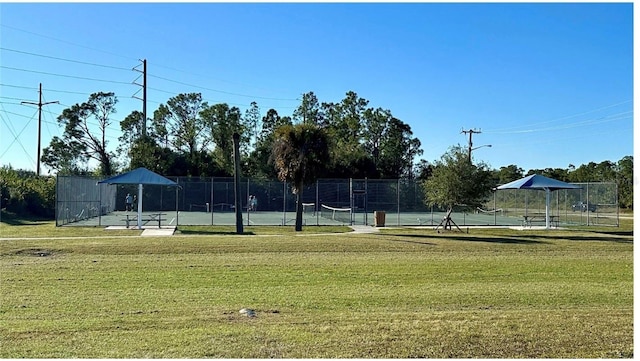 25228 Nocturne Ln, Punta Gorda, FL 33983 - view of community with a tennis court