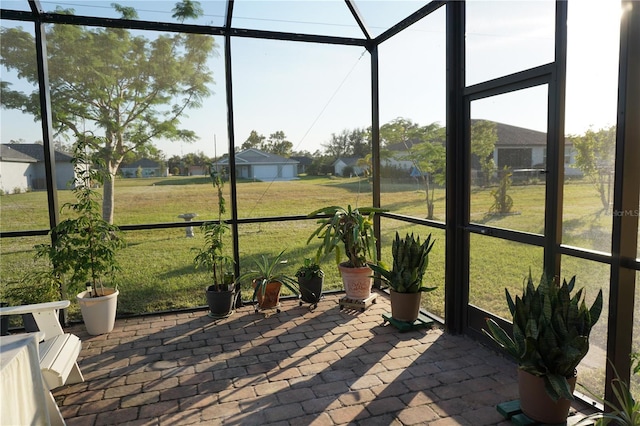 view of sunroom / solarium