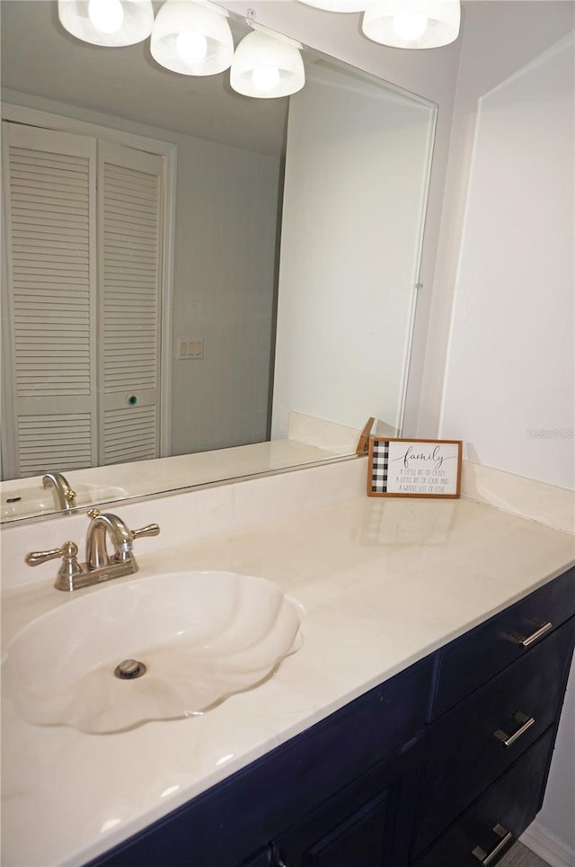 bathroom with vanity