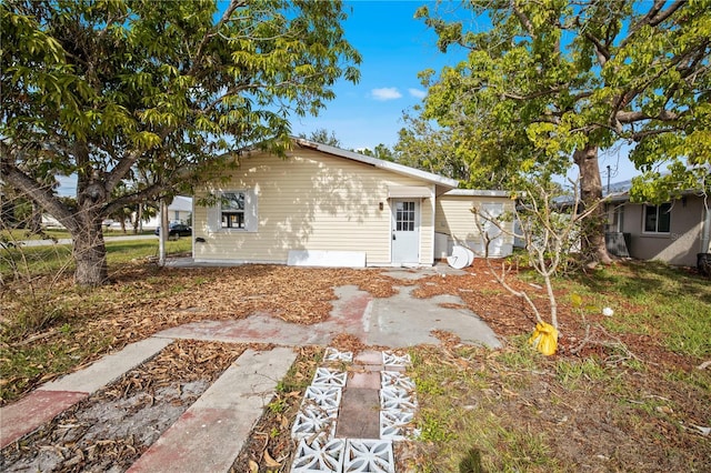 view of rear view of property