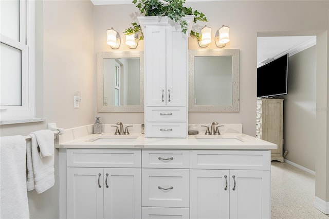 bathroom with vanity