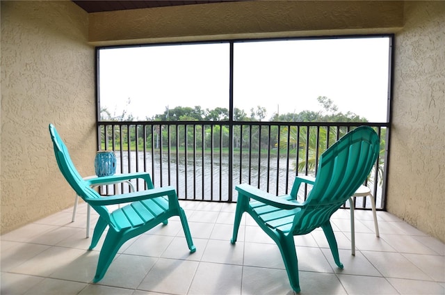 view of sunroom