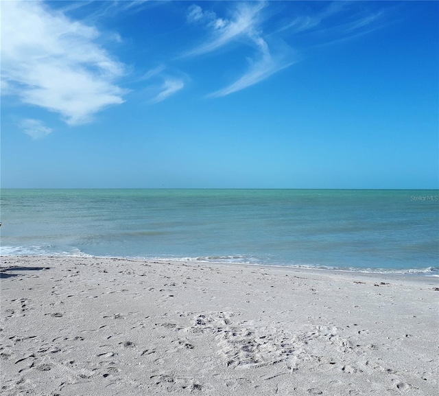 water view featuring a beach view