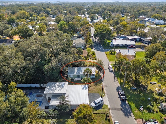 drone / aerial view featuring a residential view