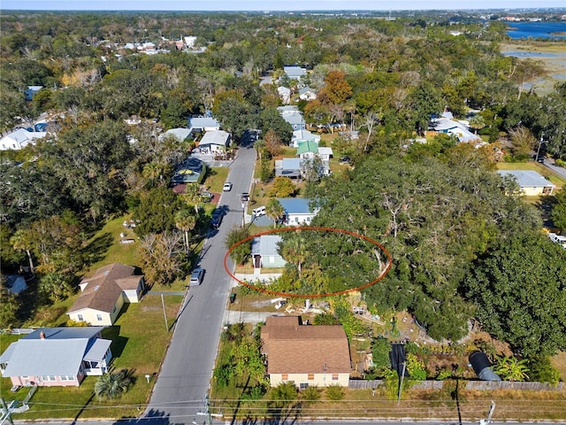 bird's eye view with a residential view