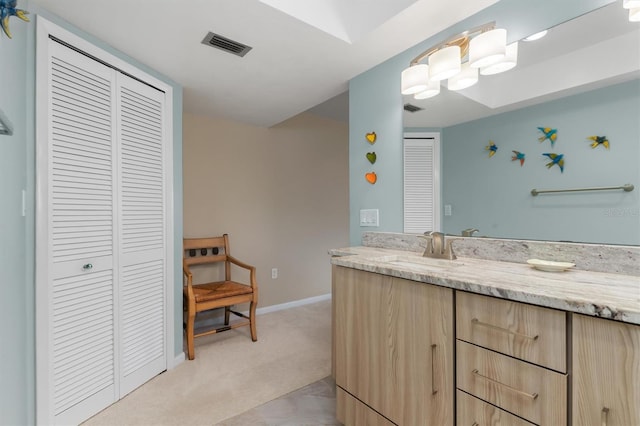 bathroom featuring vanity