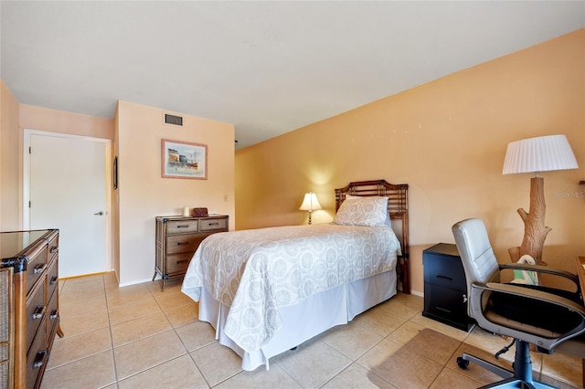 view of tiled bedroom