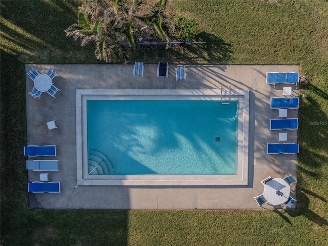 birds eye view of property