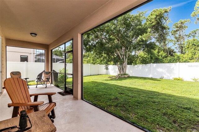 view of sunroom / solarium