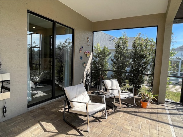 view of sunroom / solarium