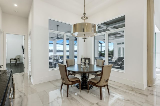 view of dining area