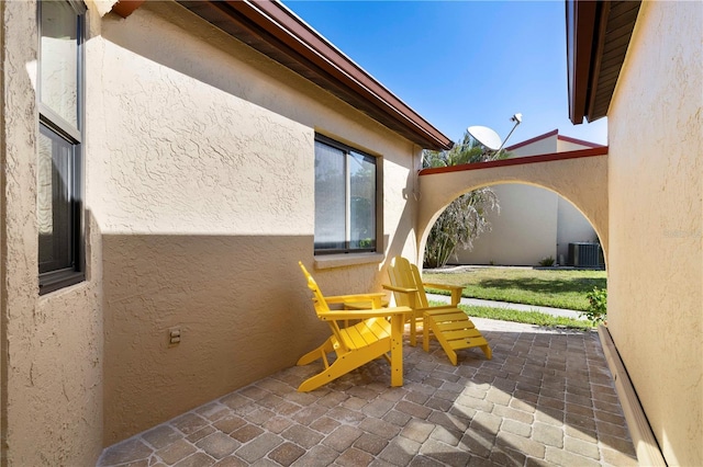 view of patio / terrace with cooling unit