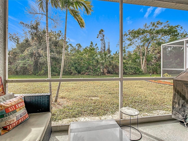 view of sunroom / solarium