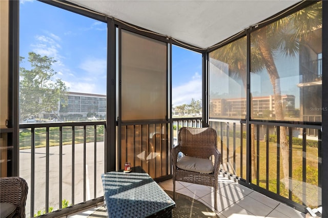 view of sunroom / solarium