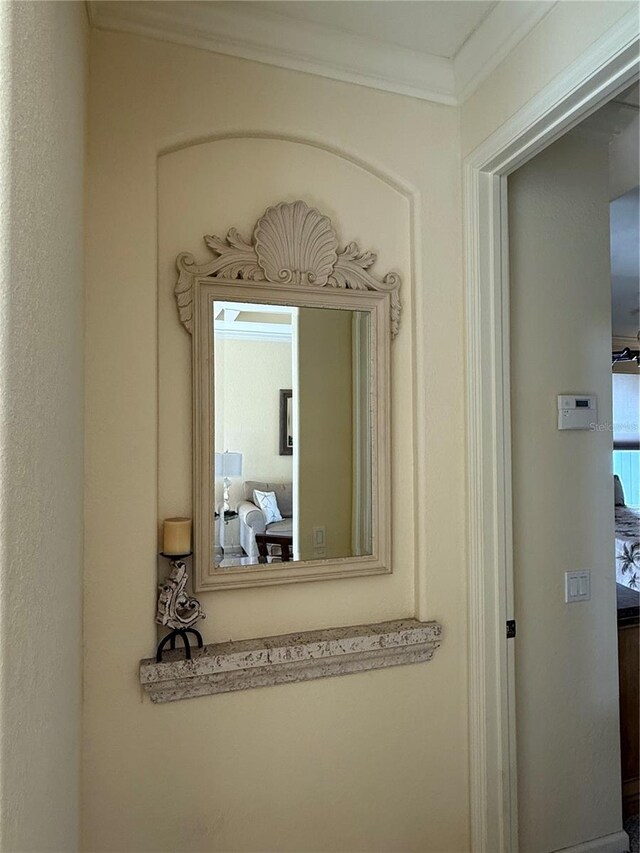 interior details featuring crown molding