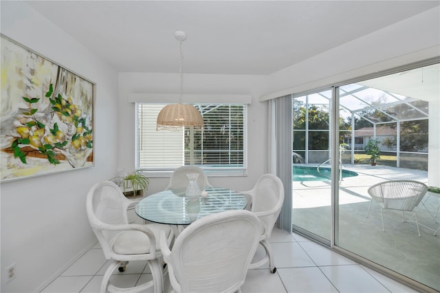 view of sunroom / solarium