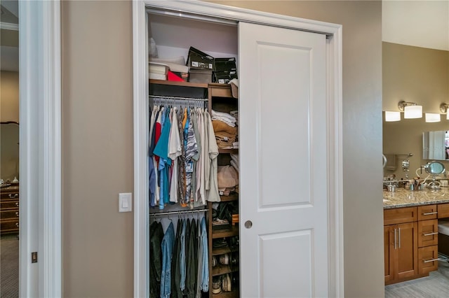 view of closet