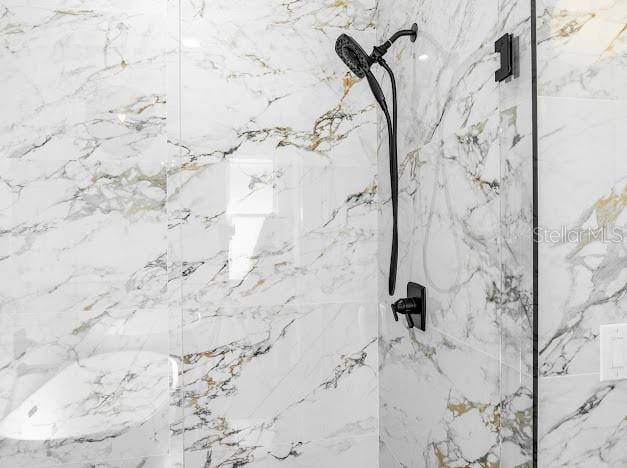 4301 Marcella Ter, North Port, FL 34286 - detailed view of a marble finish shower