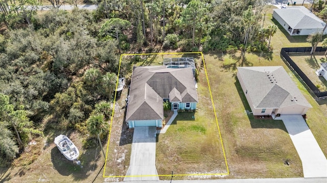 birds eye view of property