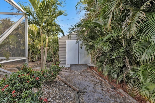 view of outbuilding