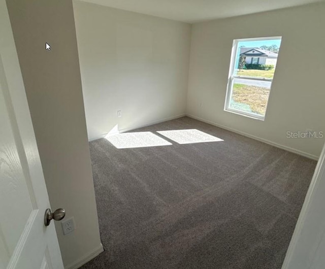 spare room featuring carpet