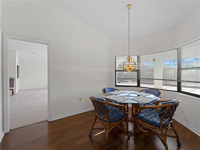 1946 Cove Pointe Dr, Venice, FL 34293 - dining room featuring a chandelier and wood finished floors