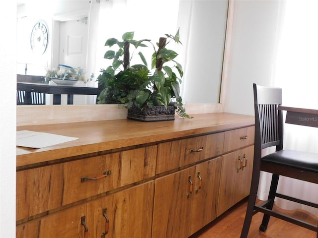 interior space featuring hardwood / wood-style floors