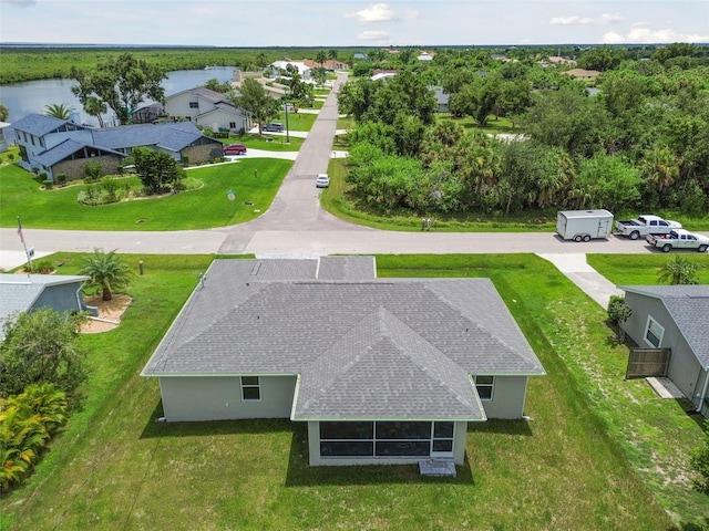 18854 Ackerman Ave, Port Charlotte, FL 33948 - view from above of property with a nearby body of water