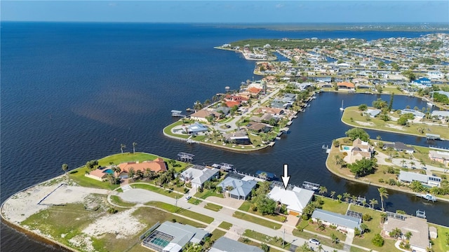 4431 Gardner Dr, Port Charlotte, FL 33952 - aerial view of property's location with a large body of water and nearby suburban area