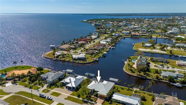 4431 Gardner Dr, Port Charlotte, FL 33952 - aerial overview of property's location with a nearby body of water and nearby suburban area