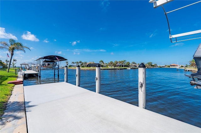 4431 Gardner Dr, Port Charlotte, FL 33952 - dock area with a water view