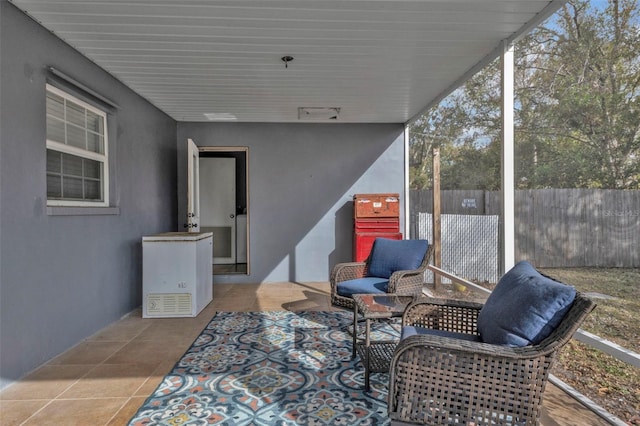 view of sunroom / solarium