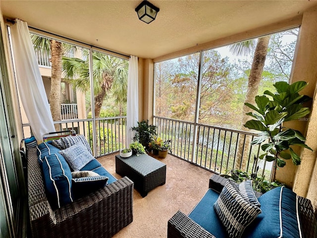 sunroom / solarium featuring a wealth of natural light