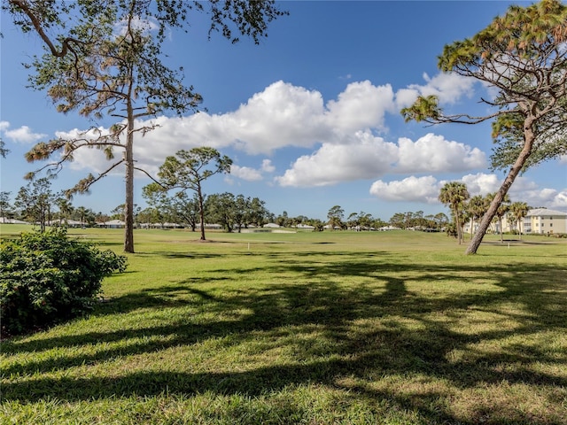 surrounding community featuring a lawn